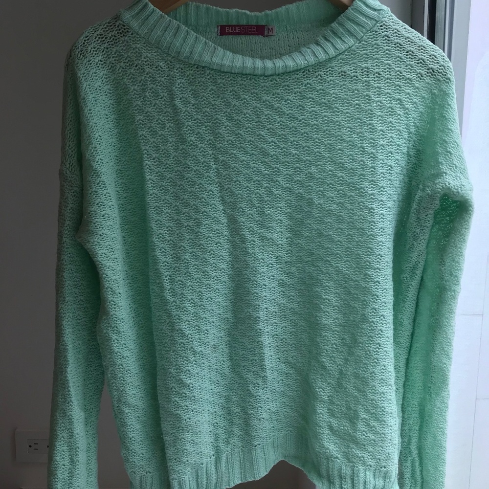 Turquoise light sweater
